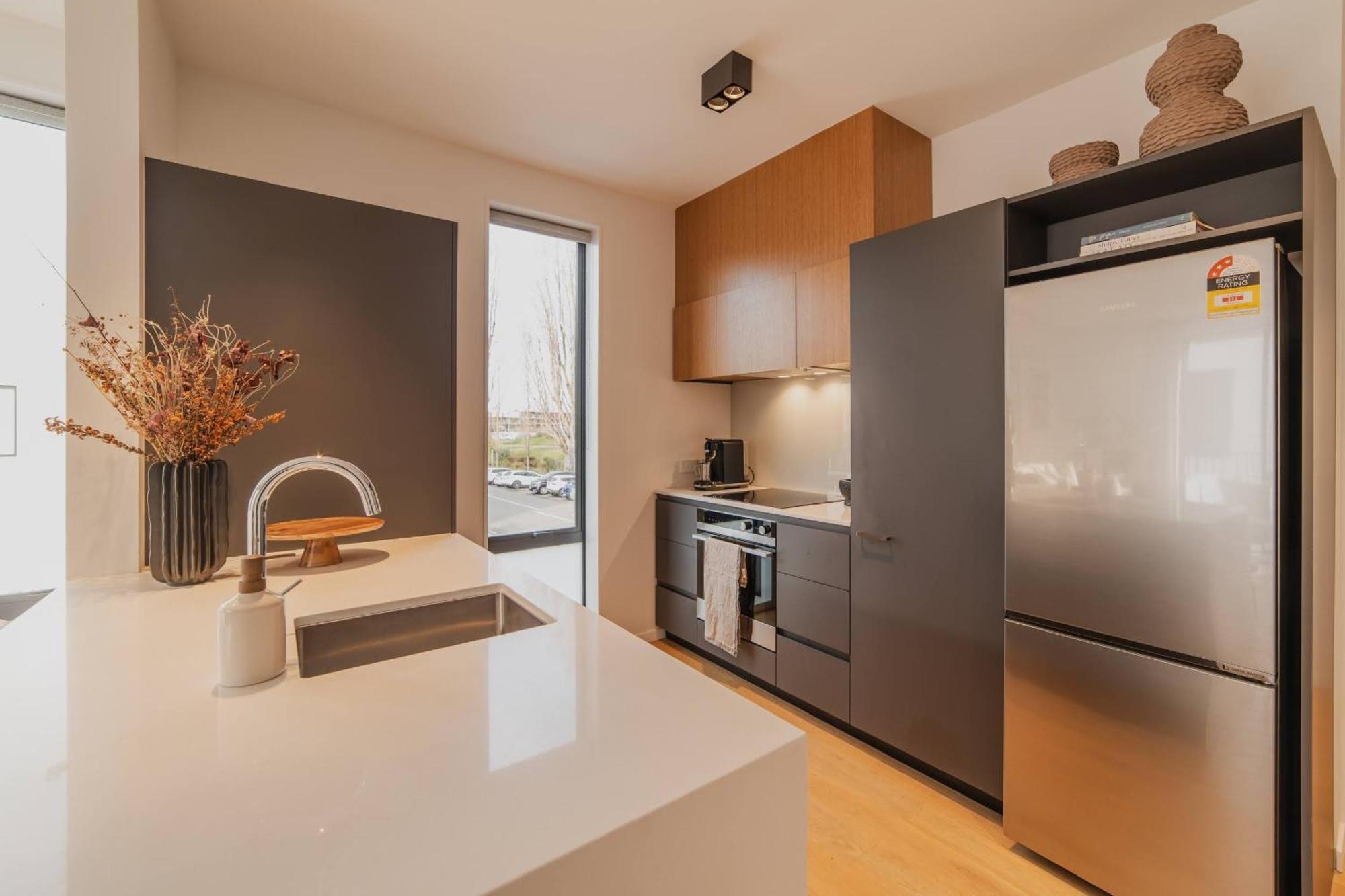 Chic And Contemporary Living At Cambridge Terrace Villa Christchurch Eksteriør bilde