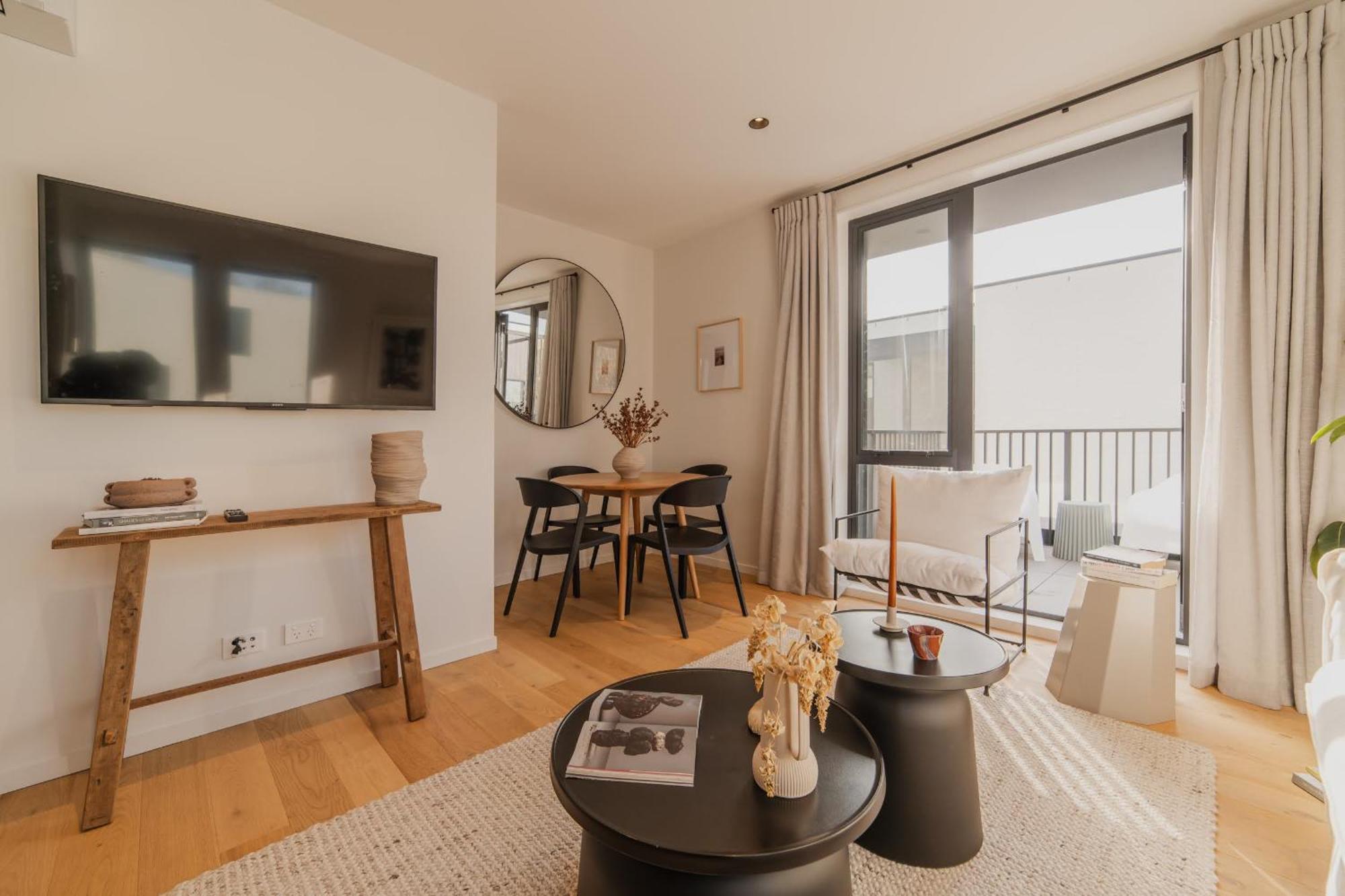 Chic And Contemporary Living At Cambridge Terrace Villa Christchurch Eksteriør bilde