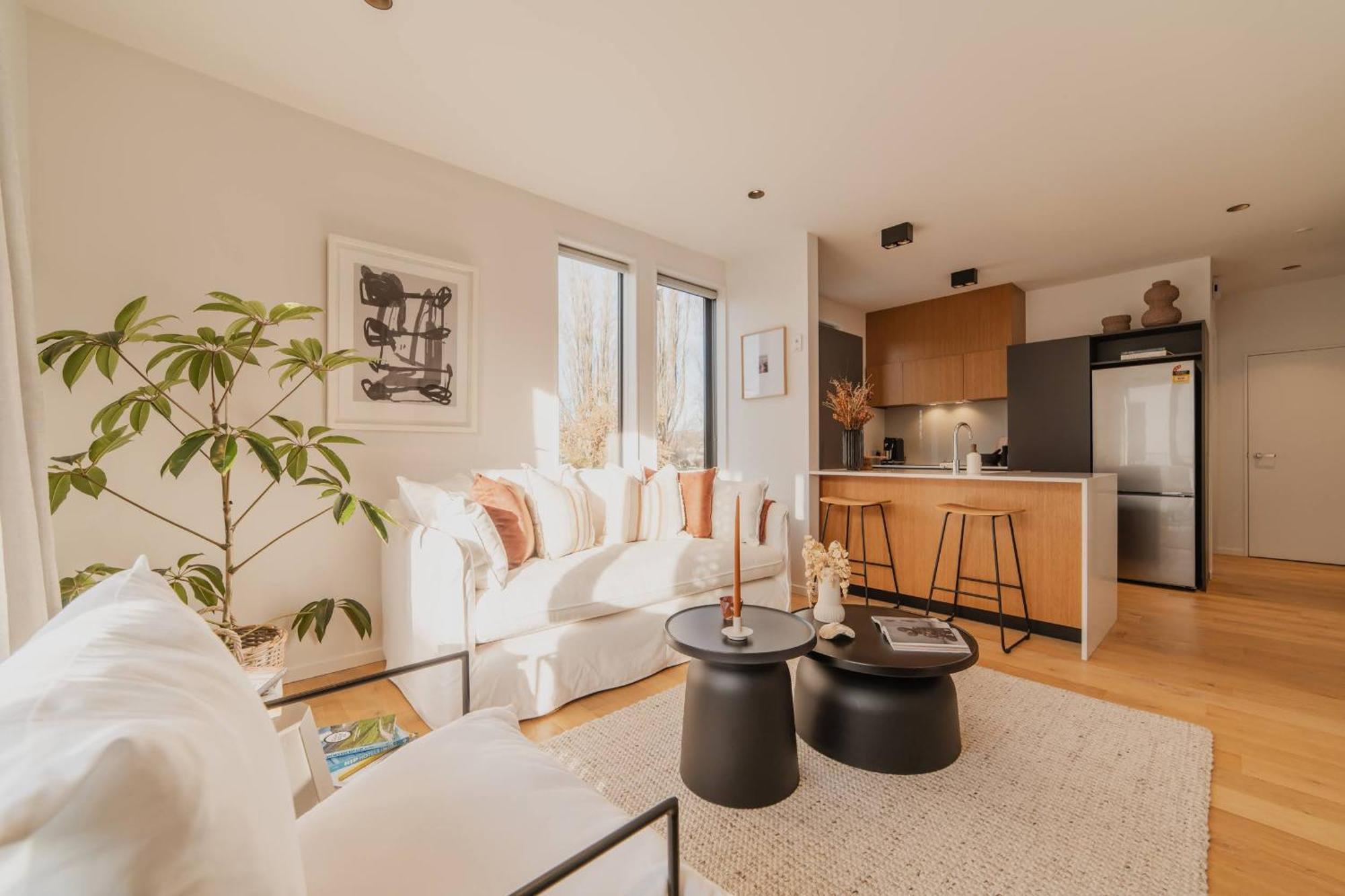 Chic And Contemporary Living At Cambridge Terrace Villa Christchurch Eksteriør bilde