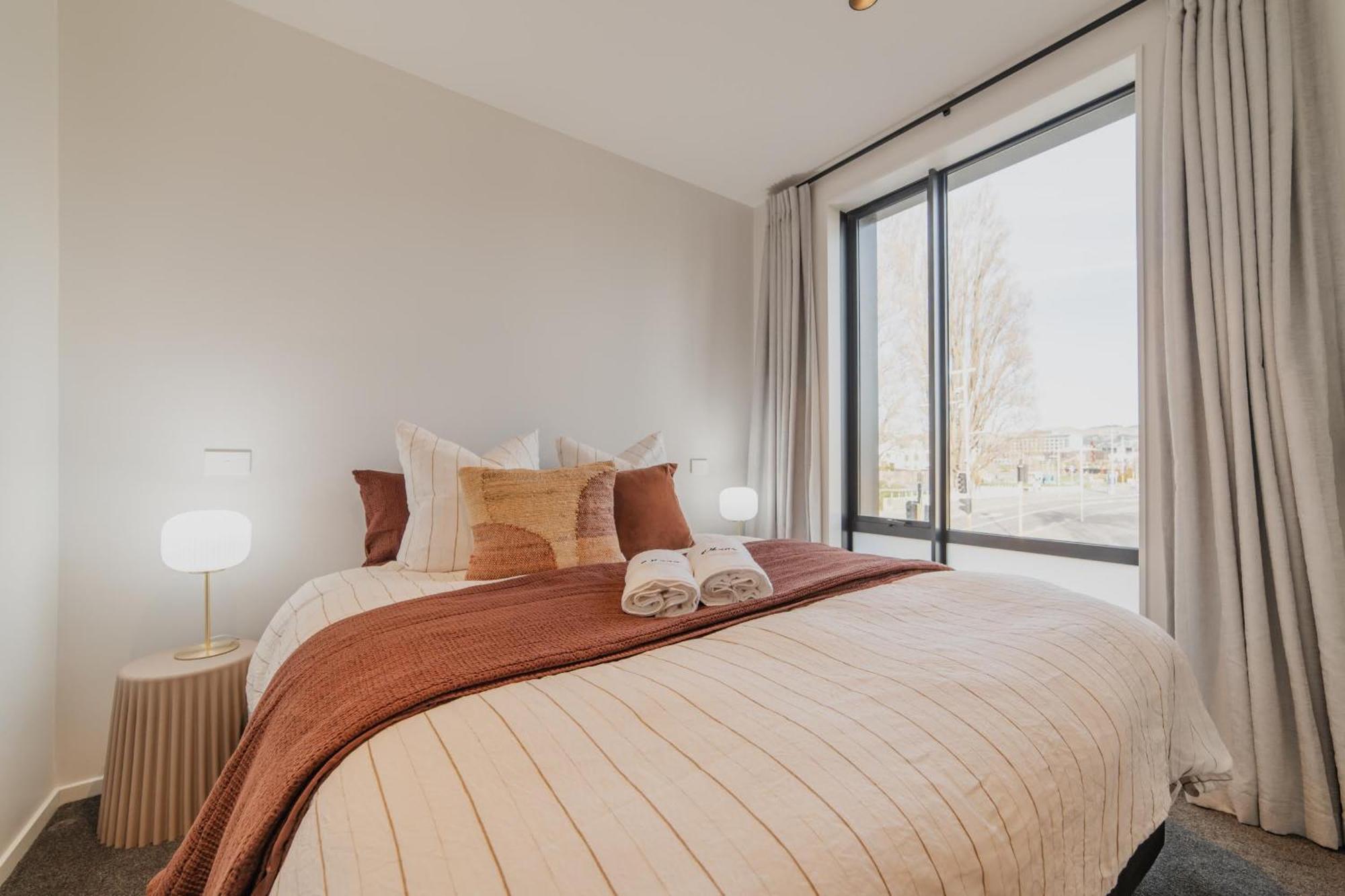 Chic And Contemporary Living At Cambridge Terrace Villa Christchurch Eksteriør bilde
