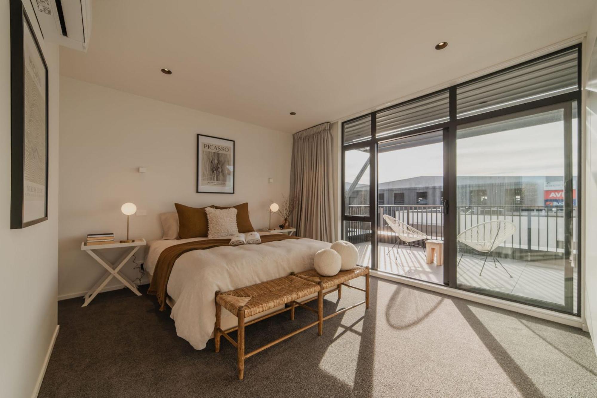 Chic And Contemporary Living At Cambridge Terrace Villa Christchurch Eksteriør bilde